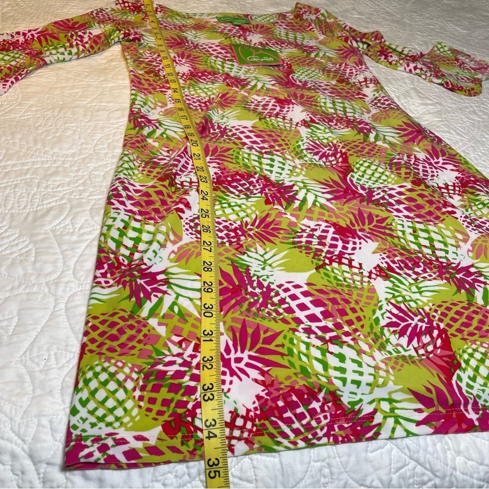 Pappagallo NWT Kiwi Dress Pink & Green Multi Size S - Picture 11 of 11